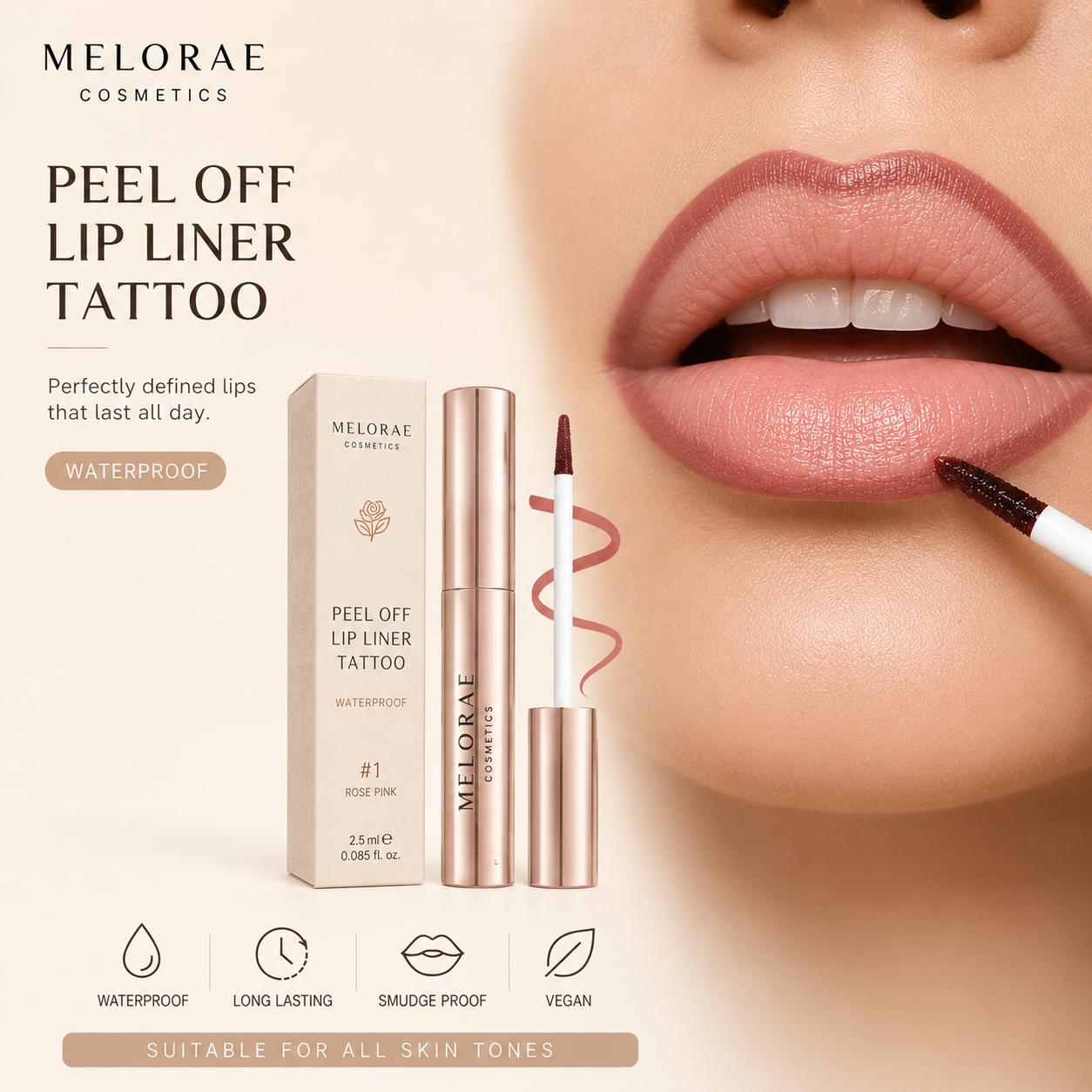 Peel-Off Lip Liner Tint | Defined lips that stay all day