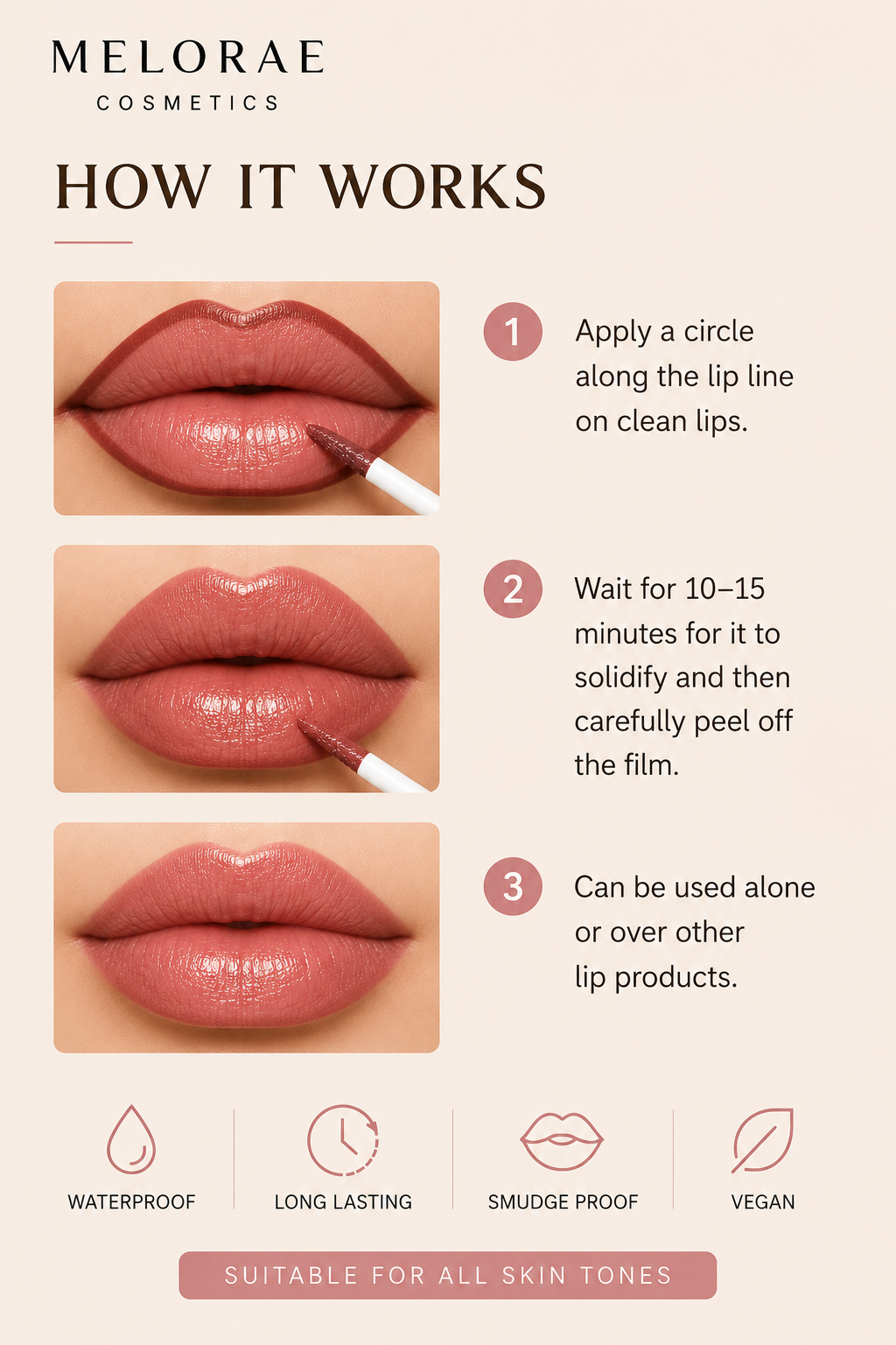 Peel-Off Lip Liner Tint | Defined lips that stay all day