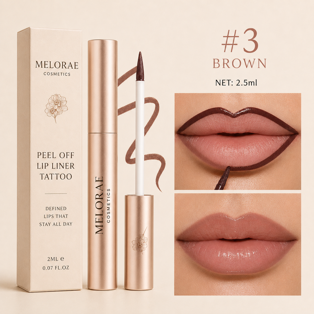 Peel-Off Lip Liner Tint | Defined lips that stay all day