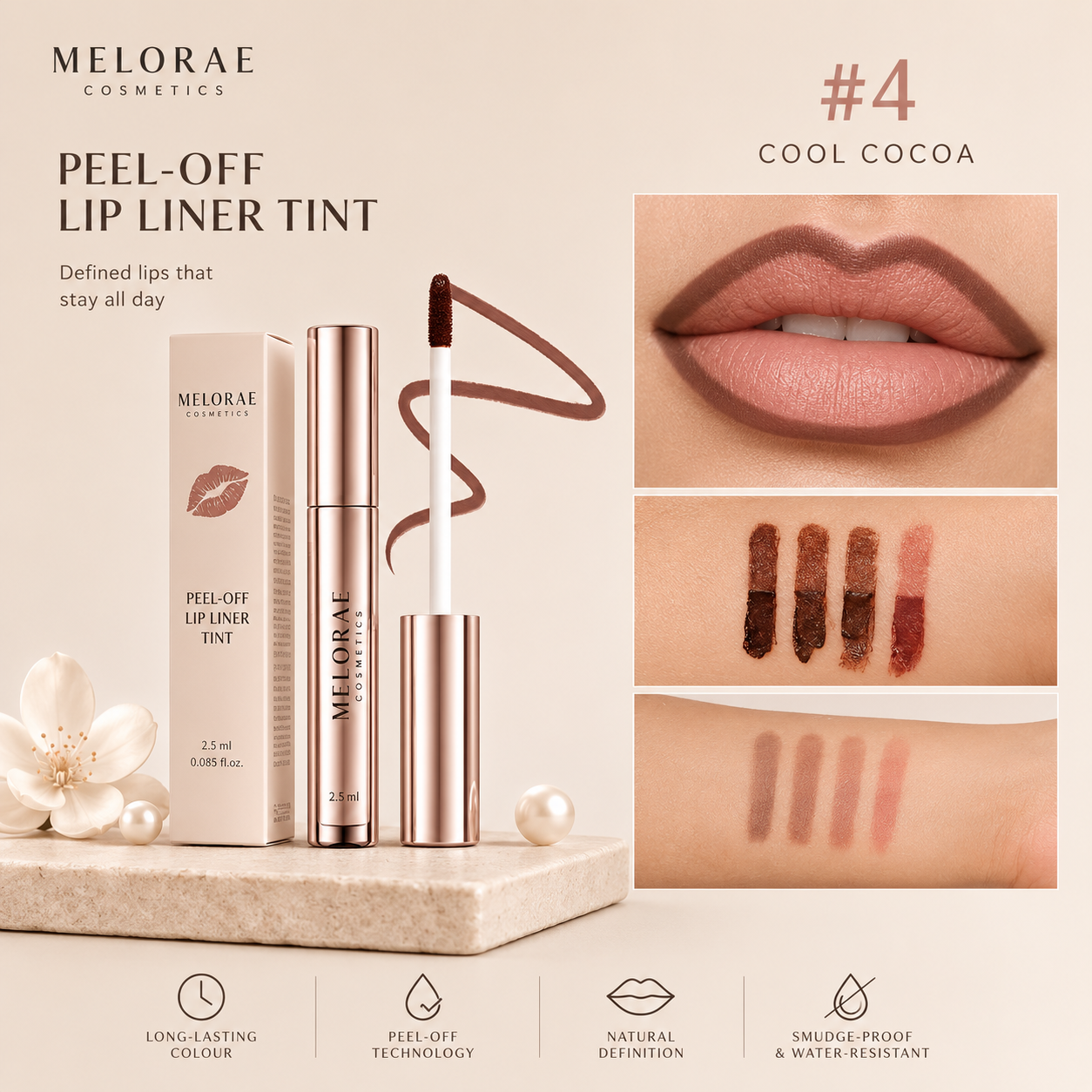 Peel-Off Lip Liner Tint | Defined lips that stay all day